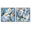 Liesse - Ensemble de 2 collages floraux carrés-101853180-101853181