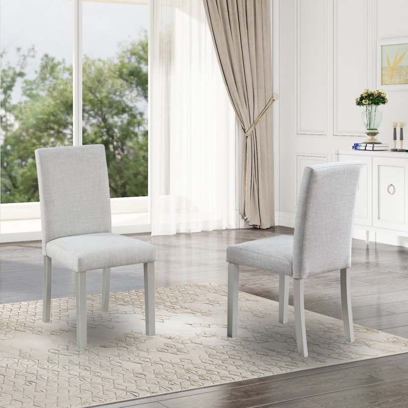 Chaises de salle à manger seulement, ensemble de chaises de salle à manger pour 4 personnes, chaise de cuisine avec siège rembourré, chaise d'appoint