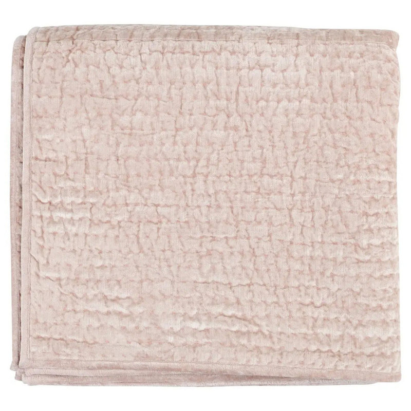 Velvet Quilt, King Quilt, Bliss Pink