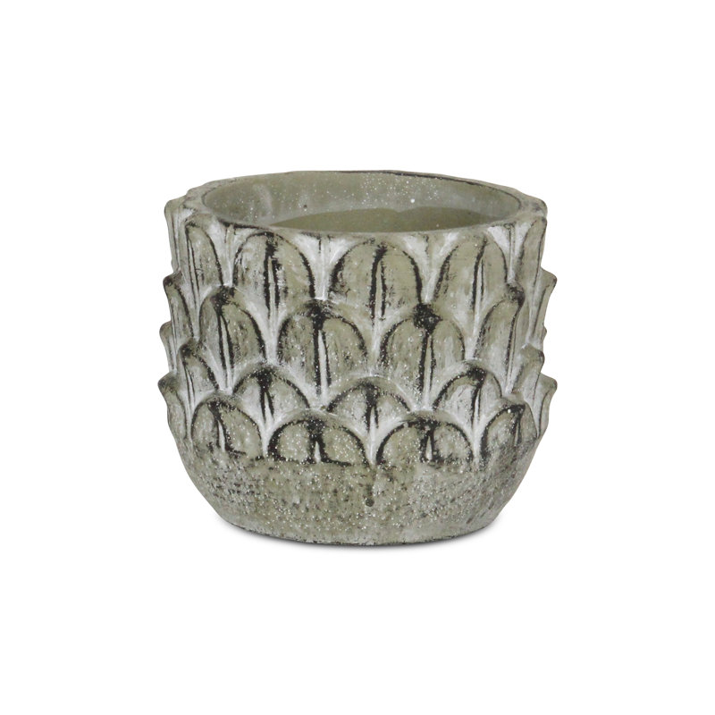 Handmade Urn Planter, 4.25" H x 5.25" W x 5.25" D