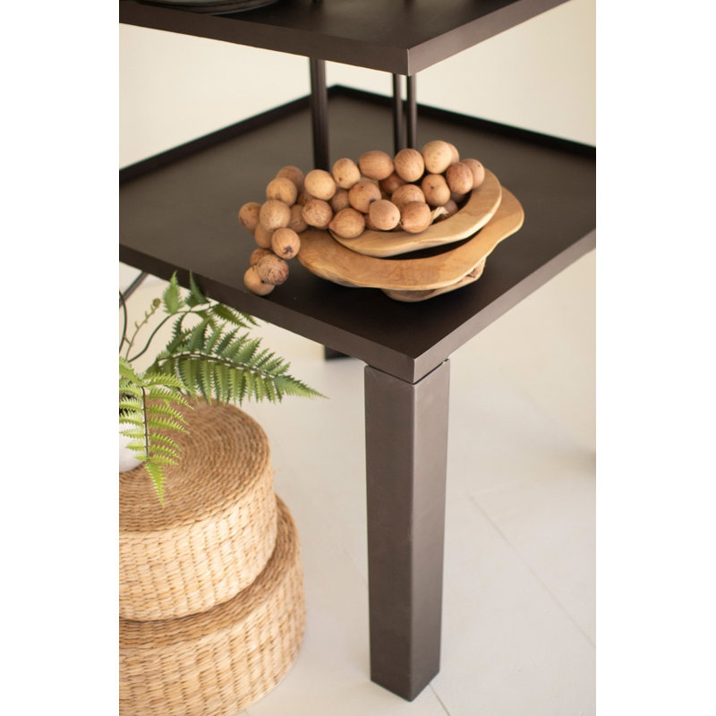  Présentoir de détail en métal avec 4 tablettes carrées - Support de rangement à niveaux de 69 po de hauteur