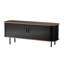 Buffet Buffet avec rangement, armoire de rangement cannelée à bord arrondi et portes coulissantes, café, console d'appoint avec crédence pour la vie, la cuisine, le couloir-1327132759-1335575206