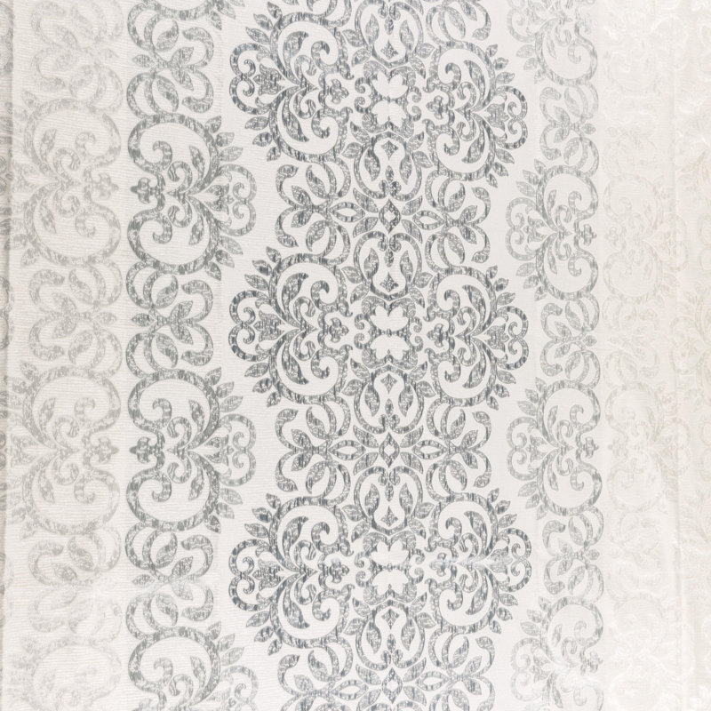 Milania Polyester Ikat Duvet Cover, Pearl