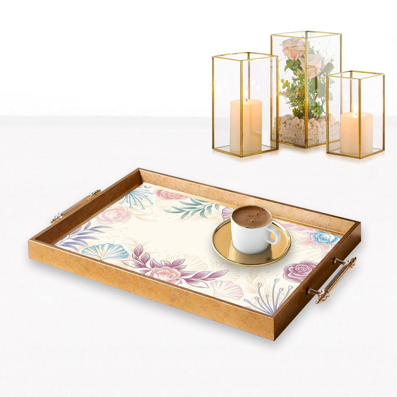 Élégant plateau en verre de 19,7 po x 11,4 po x 1,4 po | Fabrication 100% verre durable | Facile à nettoyer avec un chiffon humide | Idéal pour le service, la présentation décorative et l'organisation | Ajout élégant à la décoration intérieure
