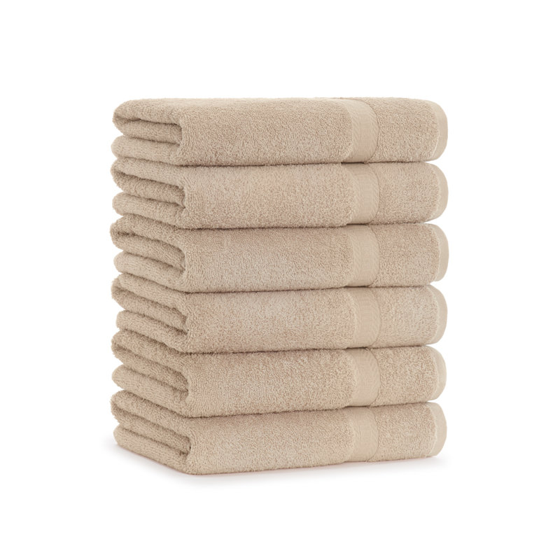 Breit Bath Towel 25x52 (6/Pack), Beige