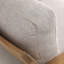 Chaise d'appoint rembourrée Lexy, taupe