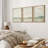 Minimal Landscape Grunge Green Pastel  Abstract Illustrations Framed Canvas 3 Pieces Print Wall Art-90847592-90847593