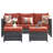 Ben 5 - Person Patio Conversation Set with Cushions-63312603-99299910