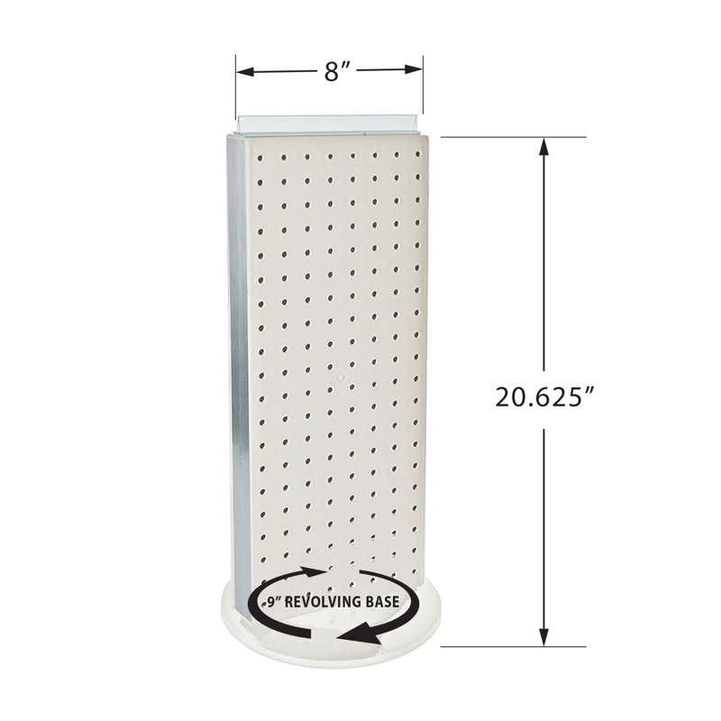 Plastique H 20,625 po x l 8 po avec 16 crochets inclus