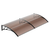 Auvent de fenêtre, auvent de porte, couverture en polycarbonate de 117,5 po x 39 po
