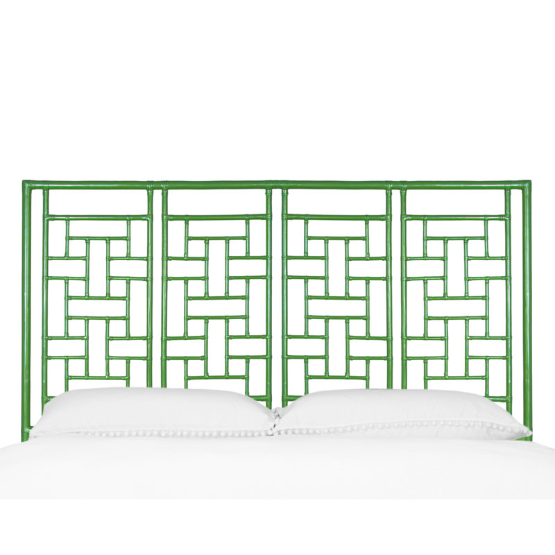 Ohana Rattan Open-Frame Headboard, Bright Green, King