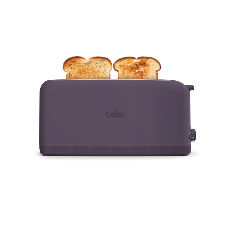 Bella 2-Slice Slim Long Slot Toaster, Plum