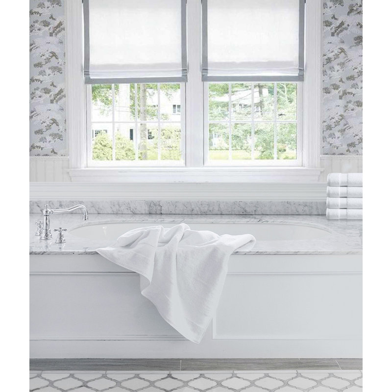 Ensemble de 20 serviettes en coton Delara, Blanc