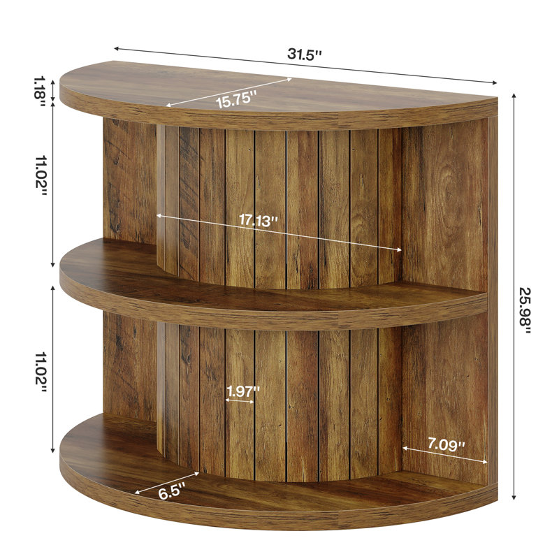 Set Of 2 Half Round Side Table