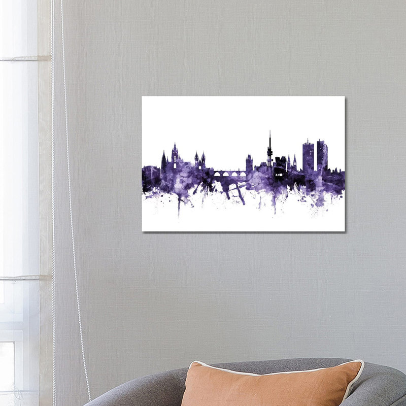 Prague (Praha), Czech Republic Skyline by Michael Tompsett - Wrapped Canvas Gallery-Wrapped Canvas Giclée