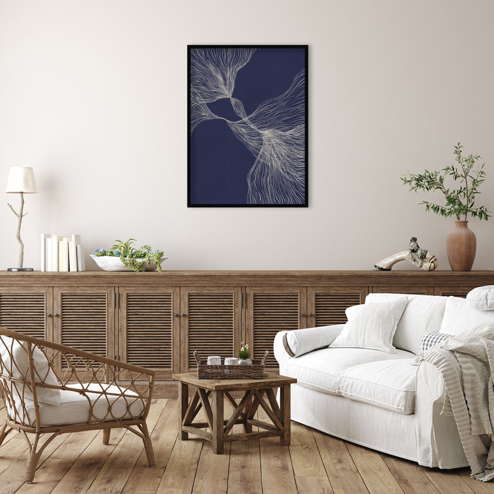 Interaction 1 by Alisa Galitsyna, Black, 41" H x 31" W x 1" D