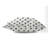 Dot Lyfe Ivory Charcoal Throw Pillow-107807828