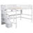 Jahseir Kids Full Loft Bed with Built-in Desk, Bookcase, Storage Staircase-195823259