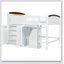 Loft Bed With Storage Cabinet, Wardrobe And LED And Espresso-98526179-98526178