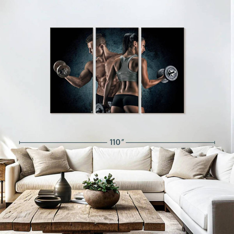 Senne Gym Couple, 48" H x 74" W
