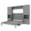 Lit escamotable Murphy avec placard, tiroirs et tablettes