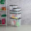 Contenants de rangement empilables en plastique transparent avec couvercle Sterilite-98364777-98364781