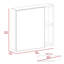 Myrick 2-Shelf Medicine Cabinet With Mirror White-118088624