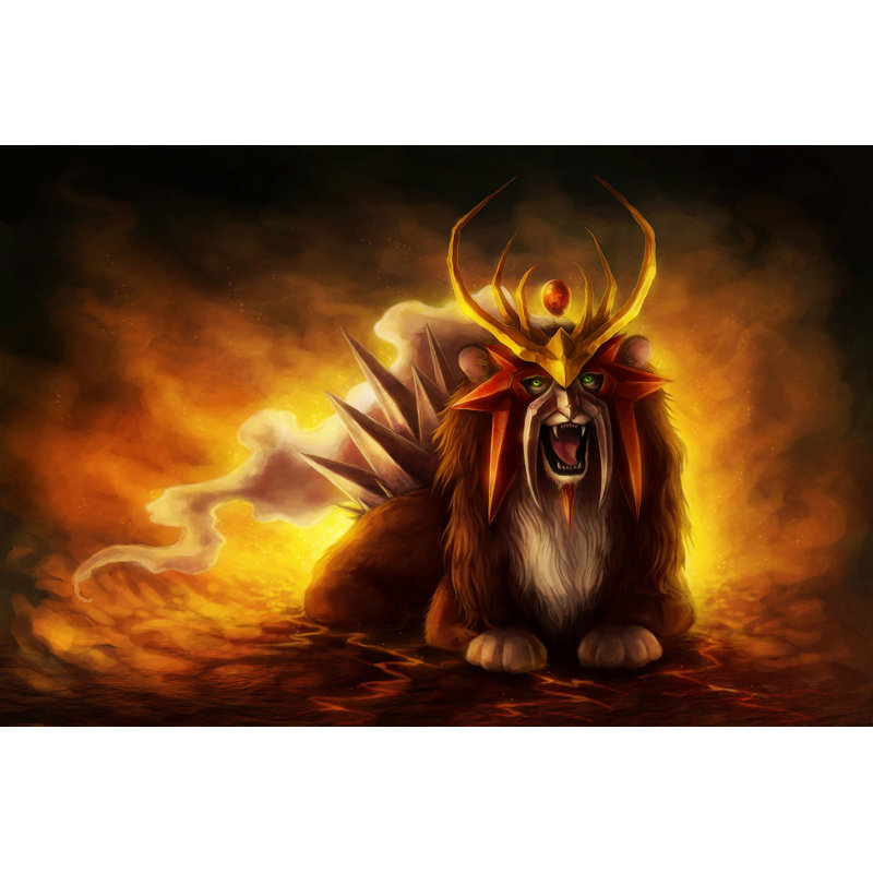 « entei » par "jonas jödicke, reproduction d’art sur toile tendue, 40 po x 60 po