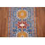Tapis de couloir indien bleu traditionnel 2x8