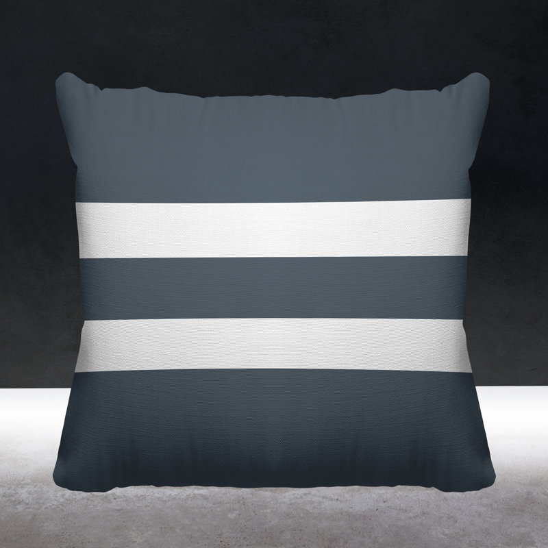 Coussin décoratif intérieur / extérieur Kyson, Gris, L 17 po x H 17 po