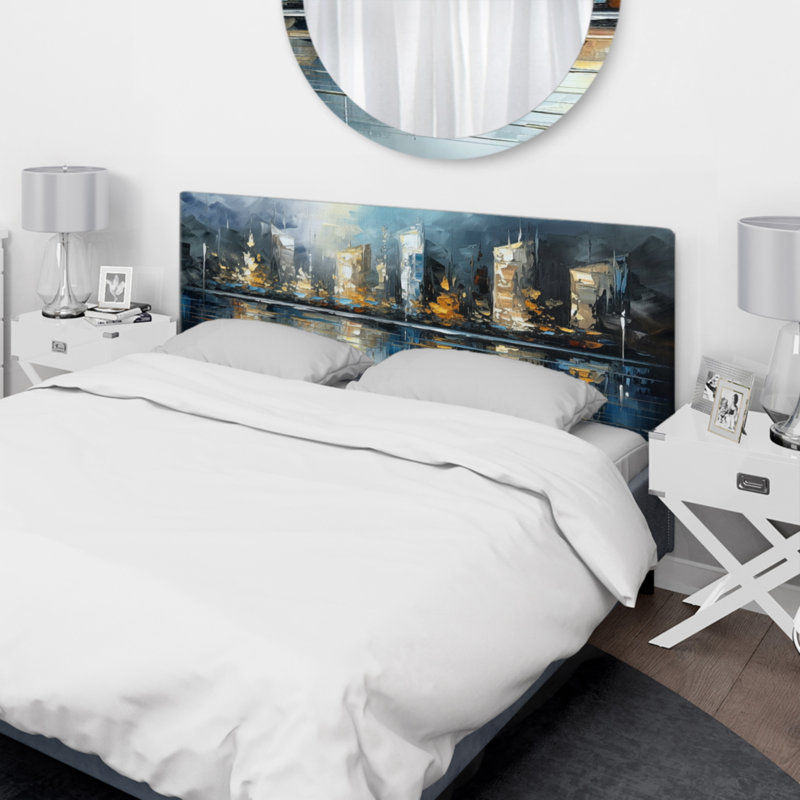Tête de lit tapissier Kishawn, Grand