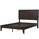 Aloyzas California King Bed with Tapered Leg in Espresso