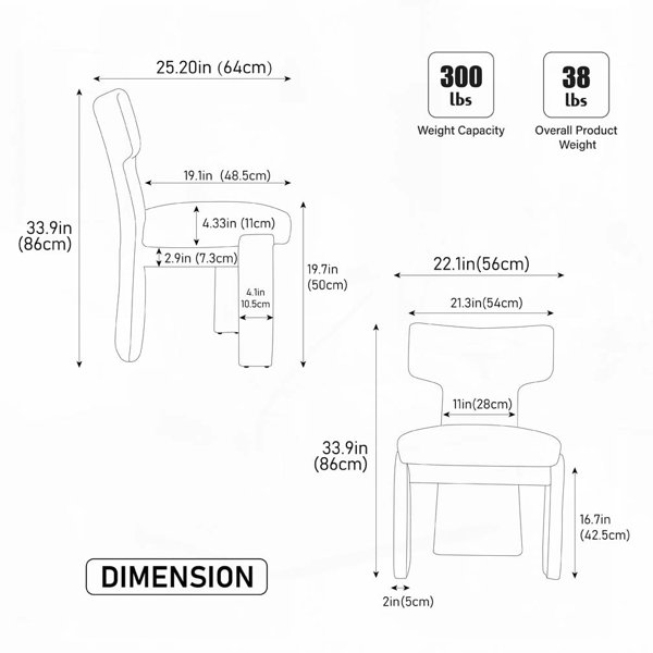 Dimensions du produit