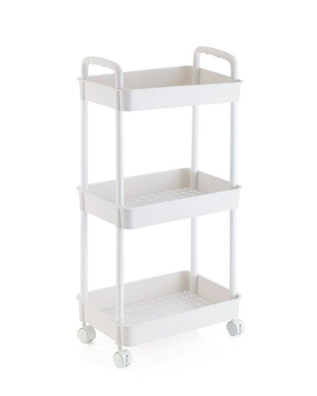 Gentner Serving Cart, White