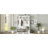 Modern Hallway Hall Tree With Metal Hooks And Storage Space, Multi-Functional Entryway Coat Rack With Shoe Cubbies, White, Shoe Storage-64145358
