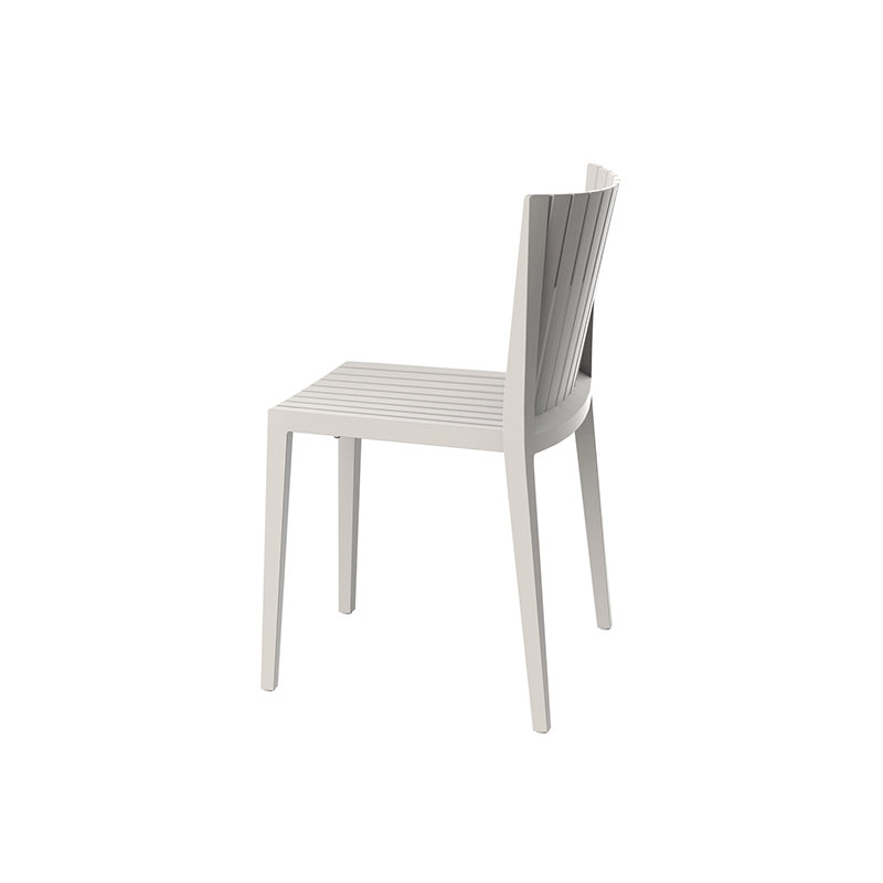 Spritz Stacking Patio Dining Chair, White