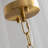 Mickle 8 - Light Dimmable Gold Chandelier with Crystal Feather