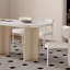 Ensemble de table de salle à manger moderne, simple et pratique-110885352-110885361