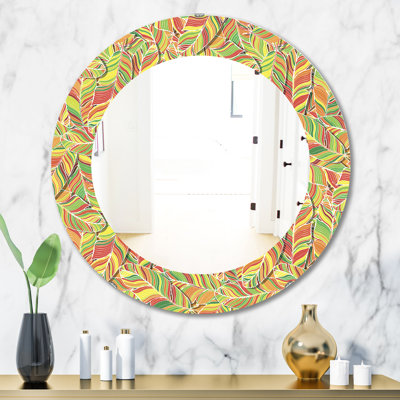 Tropical Mood Bright 1 Bohemian and Eclectic Wall Mirror