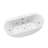 CASAINC 67" Acrylic Whirlpool and Air Bath Soaking Combination Tub with 6 Massage Jets & 8 Air bubbles & 8 LED Lights