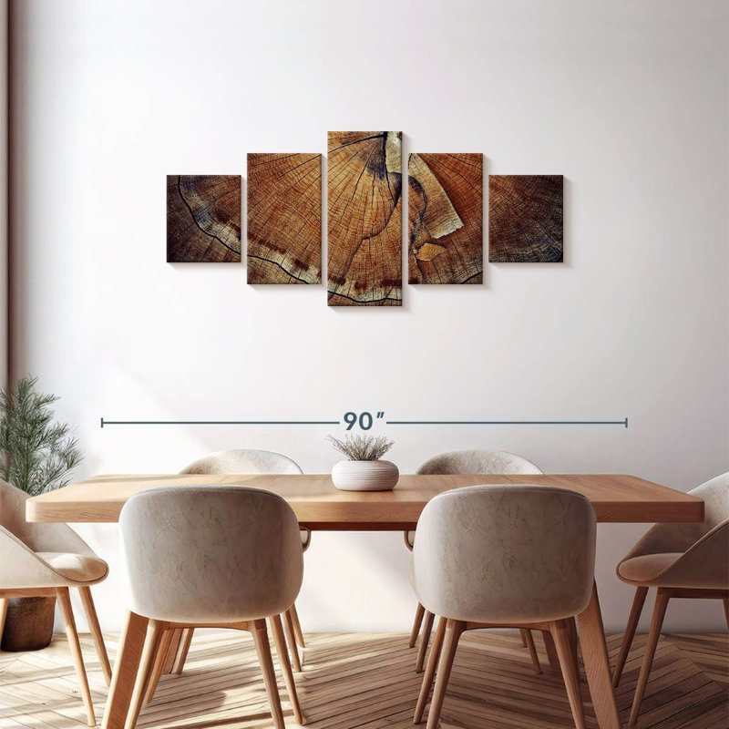 Tree Ring Texture, 30" H x 68" W