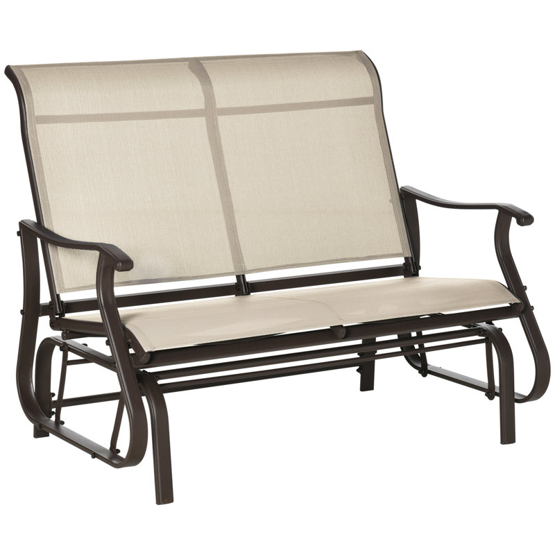Chaise berçante d'extérieur en métal
