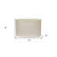 Abat-jour ovale en lin blanc-122873391