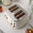 Vonshef 4 Slice Toaster - Nordic Matte Cream Design, 6 Browning Settings, Wide Slots, Defrost, Reheat And Cancel Functions, Removable Crumb Tray, High Lift Lever & Cord Storage