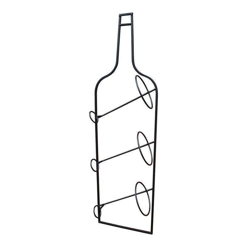 Delgadillo Wall Mounted Wine Bottle Rack