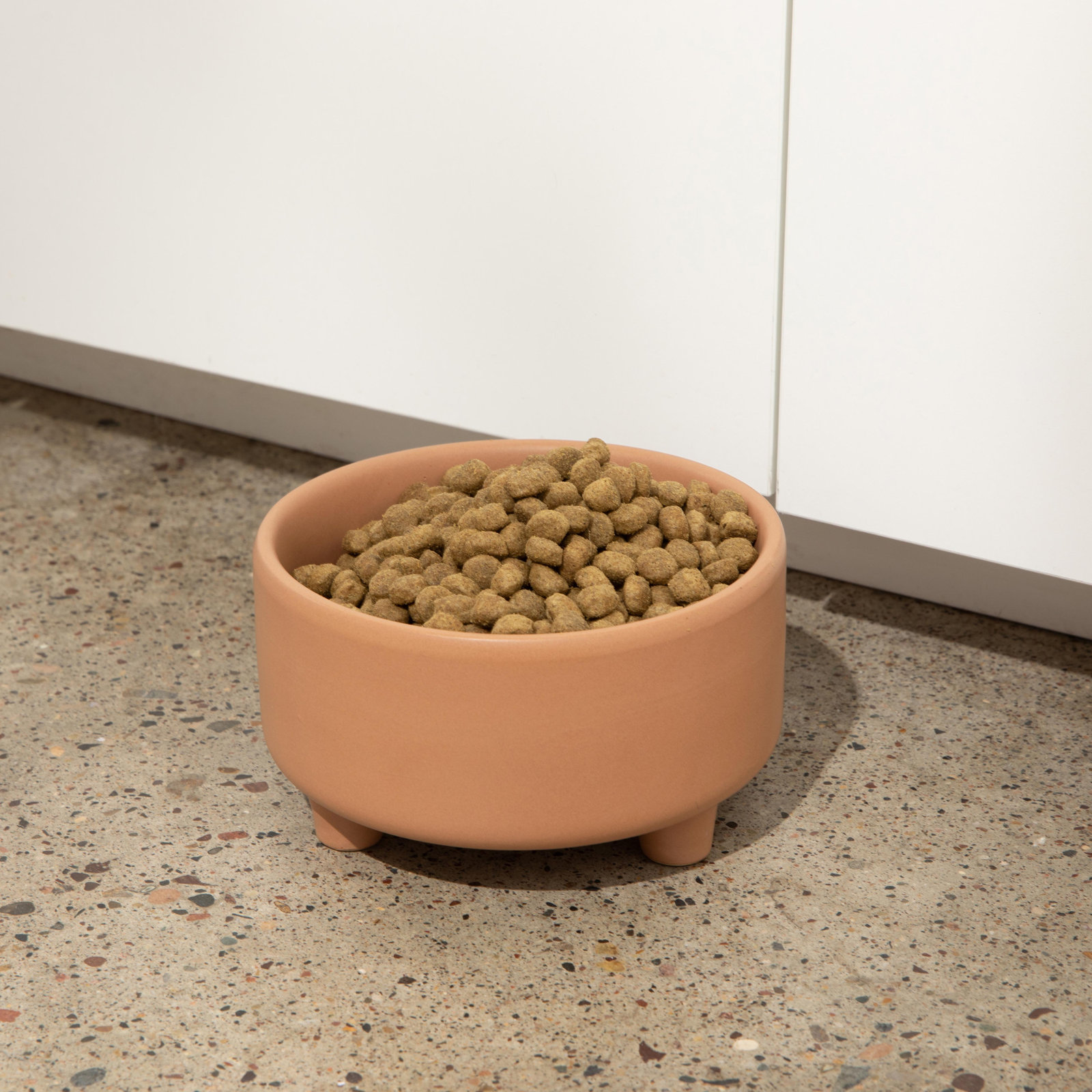 Uplift Ceramic Dog Bowl, Small (2 cups / 16 fluid oz), Clay