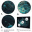 «Turquoise Galactic Superstring Space Harmony», reproduction sur toile-2098258177-2098258185