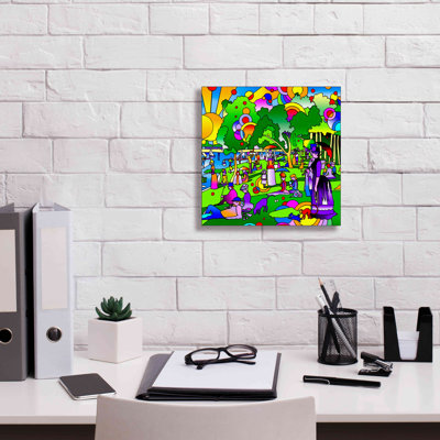 Art mural sur toile, "Grande Jatte" par Howie Green