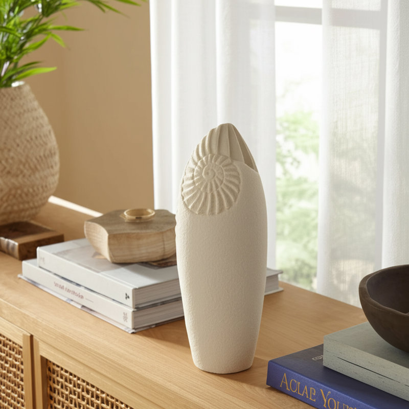 Kelleher Small Shell Vase, 16" H x 7" W x 7" D