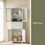 Armoire de rangement de 67 po de hauteur avec portes et tablettes Grande armoire de rangement pour garde-manger avec tiroir Grande armoire de rangement pour la cuisine